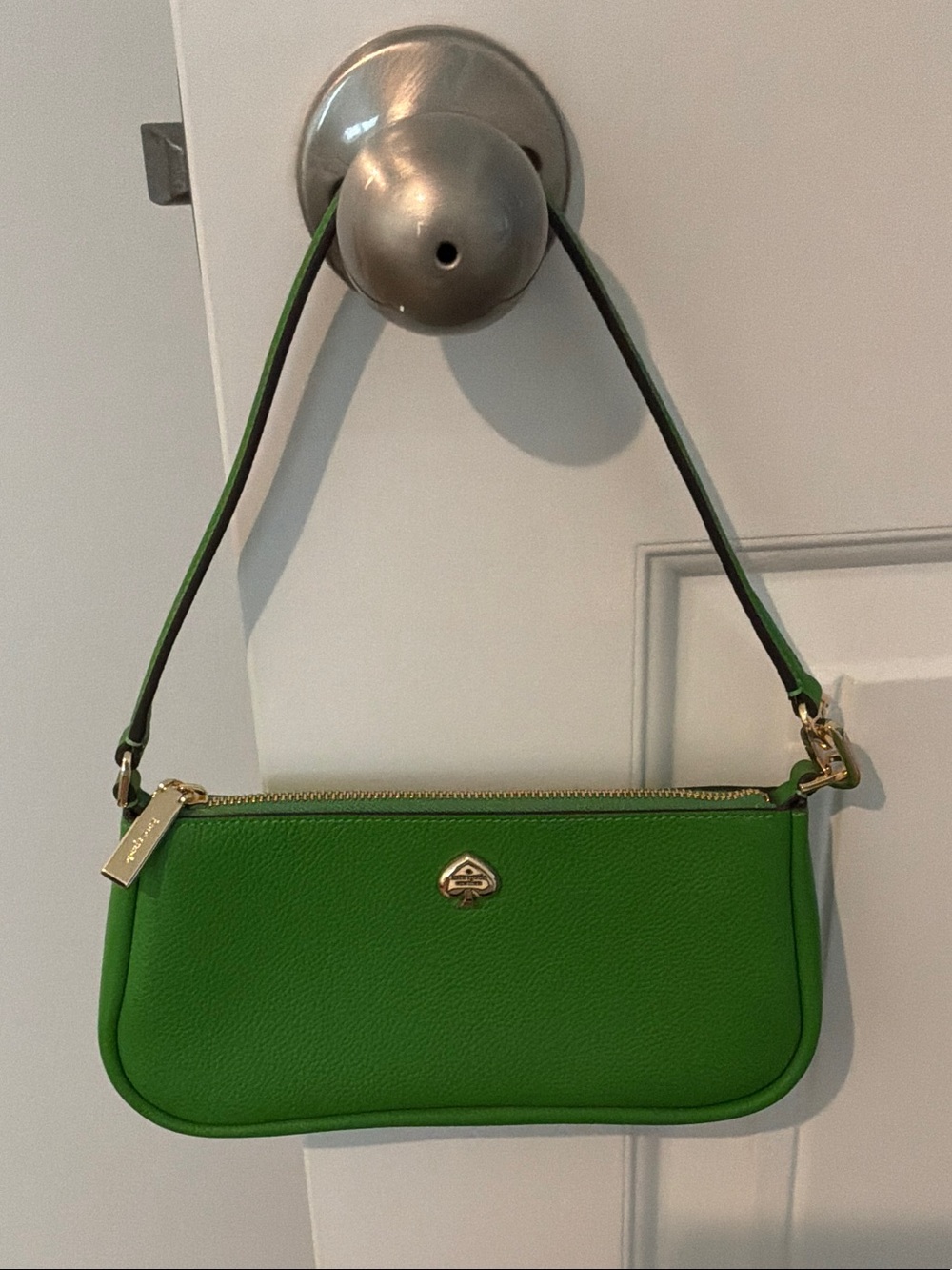 kate spade Bright Green Leather Mini Shoulder Bag